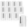 com-four® 12x ganci per tende autoadesivi per aste per tende, aste Vitra - ganci adesivi per finestre, ganci per finestre - bianco