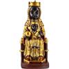 DRW Statuina Madonna di Montserrat Stile Bambini Resina dipinta a mano 12 cm