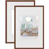 walther design New Lifestyle KV030JD - Cornice portafoto in plastica, 20 x 30 cm, confezione da 2, bronzo