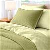 Sono a casa - Set Copripiumino Singolo, 1 Lenzuolo a Sacco Double 150x200 cm e 1 Federa Double 50x80 cm - 100% Morbida e Resistente Microfibra Stampata di Alta Qualità (Optical Verde, Singolo)