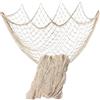 Rosoz Decorazione da parete a tema oceano, rete da pesca, decorazione per feste pirata, matrimonio, decorazione fotografica