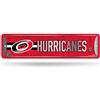Rico Industries NHL Carolina Hurricanes Home Décor - Cartello stradale in metallo (10,2 x 38,1 cm), ideale per casa, ufficio, camera da letto e grotta degli uomini, prodotto