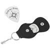 UNICRAFTALE Plettri per Chitarra Set per Chitarra A Plettro con Bussola Design 1PC Me Home Portachiavi per Plettro In Acciaio Inossidabile con Custodia In Pelle PU Supporto per Plettri Plettri