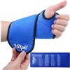 Hilph Supporto da polso per il ghiaccio da polso, con gel flessibile, riutilizzabile, terapia calda e fredda per alleviare il dolore istantaneo, tunnel carpale, tendinite, lesioni, gonfiore