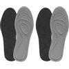 YUXIANLB 2 paia di solette per scarpe, in memory foam, per fascite plantare, per uomini e donne, inserti ortesi per scarpe, inserti di supporto per arco plantare, traspiranti e ammortizzanti (nero,