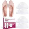 Bukihome Arch Support Inserts for Plantar Fasciite - Anti Gravity Design - 2 paia di cuscinetti adesivi in gel per donne e uomini - High Arch Support Insoles for Flat Feet, Relieve Pressure - Medium