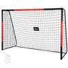 AKTIVE Porta da calcio in acciaio, Struttura smontabile, Facile da montare, 300x120x200 cm,