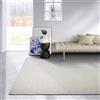 Elle Decor ation Pradesh - Tappeto di lana naturale, tessuto a mano ed ecologico, per soggiorno, camera da letto, sala da pranzo, corridoio, cucina, colore bianco naturale, 60 x 90 cm