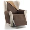 CARDENAL TEXTIL - Rubí, Copridivano in Tessuto Bicolore, Reversibile, Beige/Marrone, 1 Posto/Relax