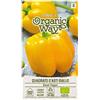 Organic Way | SEMI DI PEPERONE DOLCE QUADRATO D'ASTI GIALLO | Semi di ortaggi | Semi di Peperoncino | Semi di piante | Semi da giardino | 1 pacchetto