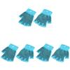 ProsourceFit Grippy Yoga Gloves, Hand Grips with Firm Fingerless Design, One Size Fits all for Women And Men, Aqua