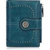 HUA ANGEL Donna Lunga Clutch Portafoglio Grande Capacità Cerniera Portamonete Borsa per Cellulare Pelle PU Pochette da Polso con Multiple Slot per Schede Carte di Credito Contanti Fatture