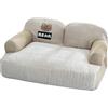 Galatée Letto Rinfrescante Per Cani, Schiuma Ortopedica, Fodera Sfoderabile e Lavabile, Divano Letto Morbido e Rilassante Per Animali Domestici Con Lati Rinforzati Per Dormire(XL, Marrone)