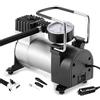 Retoo Compressore Aria Portatile 12V, Mini Pompa Elettrica, 120 PSI, Manometro, Digitale per Gonfiaggio Pneumatici, 3 Adattatori, Pompe per Bicicletta, Auto, Ballone, Moto, Cuscino d'Aria, Materassi