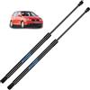Koaudb 2x Molle a Gas Ammortizzatori Posteriori per VW Polo 9N1/9N3 2001-2007 | Nero Pistoncini Portellone Posteriore Molle a Gas Ammortizzatori Cofano Posteriore per #6Q6 827 550