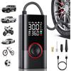 Motorenbau Compressore Aria Portatile Auto - Mini Gonfiatore Pompa ad Aria Senza Fili con manometro Digitale e Luce LED, 150 PSI, gonfiaggio 3 Volte più Veloce e spegnimento Automatico