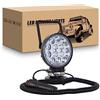 RIGIDON Faro da ricerca led, 4 pollici 42W Faro Led Rotondo con Calamitato | Base Magnetica, Accendisigari Alluvione, Cavo 5 metri per Auto Fuoristrada Camion 4x4 SUV ATV Barca Floodlight, 6000K bianca
