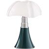 Martinelli Luce - Lampada da tavolo Pipistrello - Verde - Acciaio inox spazzolato - Designer Gae Aulenti