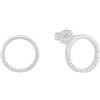 s.Oliver Orecchini a perno Orecchinida Donna in Argento 925, con zirconi sintetici, 1,2 cm, Argento, Forniti in confezione regalo per gioielli