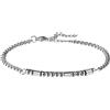 OIDEA Bracciale BFF Code Morse: messaggio segreto BFF Best Friends Forever inciso su perle in acciaio inossidabile dorato, regalo unico e simbolico per la migliore amica, Acciaio inossidabile