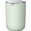 EKO Mini pattumiera da scrivania con coperchio basculante da 0,4 litri, cestino rotondo per ufficio, casa, auto (salvia)