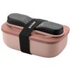 Guzzini Contenitore Set Lunch Box Porta Pranzo Con Posate Store&go Rosa di Guzzini