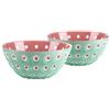 Guzzini Le Murrine Set 2 Ciotoline Verde Rosa Di Guzzini