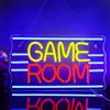 Looklight Game Room Insegna al neon per la camera dei ragazzi Insegne luminose da parete per giochi Zona di gioco Insegna al neon Luce Insegna per giocatori per camera da stanza dei giocatori