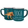 Gedalabels Yoga Dogs & Cats 13544 Yoga Dogs Biting - Tazza da caffè in ceramica, 400 ml