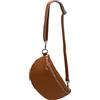 SH Leder ® marsupio in vera pelle da donna uomo unisex marsupio da cintura per festival viaggio marsupio grande borsa a tracolla donna borsa in pelle 30x18cm Lala G399, cognac, L