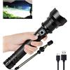 NONE Torcia ricaricabile Super luminosa torce a Led ad alta potenza potente torcia Usb lanterna tattica Zoom illuminazione 1500 metri