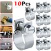 10PCS Fascette per tubi flessibili Linea carburante Giubileo Morsetto Tubo benzina diesel Liquido di raffreddamento Morsetto per tubo radiatore Fissaggio in acciaio al carbonio Utensili domestici