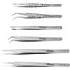 XENHUX Pinzette industriali di precisione Pinzette magnetiche antistatiche in acciaio inossidabile Set per utensili manuali per manutenzione di saldatura elettronica