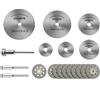 NONE 31PC Dischi da taglio diamantati Mini trapano Utensile rotante HSS Sega circolare Levigatura Mola per il taglio di metalli, legno, pietra, PVC