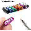 riderace 2/4/10 pezzi tappo valvola della gomma della bicicletta antipolvere leggero in lega di alluminio MTB bici da strada tubo pneumatico coperchio ugello gas per FV Presta