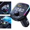 NONE Modulatore FM Bluetooth 5.0 per Auto, Lettore MP3 con Ricarica Rapida QC3.0 e USB-C PD 20W, Luce LED, Supporto TF/U-Disk, Vivavoce