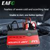 EAFC 600A Peak Car Jump Starter Power Bank, caricabatteria portatile da 12 V con porta USB e luce LED SOS