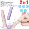 XMSJ Rasoio Elettrico 2-in-1 per Donne, Doppia Testina Impermeabile, per Uso Bagnato e Asciutto, Trimmer per Peli del Corpo e Zona Bikini