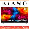Kiano TV LED 40 Pollici Full HD Smart TV con WIFI, DVBT T2, HEVC, 3x HDMI, Miracast