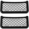 Rete portaoggetti per auto, 2 pezzi, autoadesiva, rete elastica con