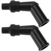 eMagTech 2 Pezzi Cappuccio Candela Moto M4 Filettato Nucleo Candela Cappuccio Resistenza DMFX-6665 Compatibile Con Aprilia Scarabeo Nero