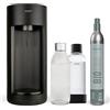 Mysoda Glassy - Gasatore d'acqua per l'acqua frizzante con bottiglia in vetro e bombola CO2 inclusa - Nero