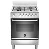 LA GERMANIA FTR664EXV/24 Cucina, Piano di Lavoro Acciaio Inox, 4 Fuochi a Gas, Forno Elettrico Multifunzione, 60x60 cm, Serie Futura, Nuova classe A