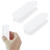 KARELLS Maniglia Autoadesiva, Maniglia Adesiva, 2 Pezzi Pomello Porta Esterna, Maniglia Della Porta Del Balcone, Maniglia della Porta in Plastica Adesiva, Maniglie per Mobili, Maniglia Finestra, Bianco