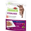 Natural Trainer Adult Sterilised Bocconcini in salsa 85 gr Salmone - confezione da 12 pezzi - Cibo umido per gatti - 1° ORDINE? 20% di sconto SU BRAND ESCLUSIVI, codice BZR20