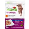 Natural Trainer Adult Sterilised Bocconcini in salsa 85 gr Tacchino - confezione da 12 pezzi - Cibo umido per gatti - 1° ORDINE? 20% di sconto SU BRAND ESCLUSIVI, codice BZR20