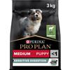 Purina Pro Plan Sensitive Digestion Medium Puppy Crocchette Cane Agnello 3 kg (scadenza: 31/07/2026) - Croccantini per cani - 1° ORDINE? 20% di sconto SU BRAND ESCLUSIVI, codice BZR20