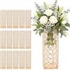 VEVOR Set di Vasi Decorativi per Matrimonio Banchetti Supporto Centrotavola Altezza 26 cm Base Cilindrica con Perline di Cristallo per Composizioni Floreali, Vasi Decorativi per Decorazione
