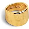 SINGULARU - Anello My Ocean. Ottone con Finitura Placcata Oro 18 Kt. Gioielli da Donna. Taglia 10