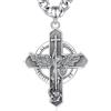 AEONSLOVE Medaglia San Michele Arcangelo Collana San Michele Argento 925 Uomo Donna Ciondolo Arcangelo Michele con Croce Gioielli Amuleto di Protezione Religioso Regalo Cristiano Cattolico